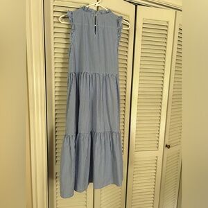J. Crew Re-Imagined Cotton Tiered Midi Dress